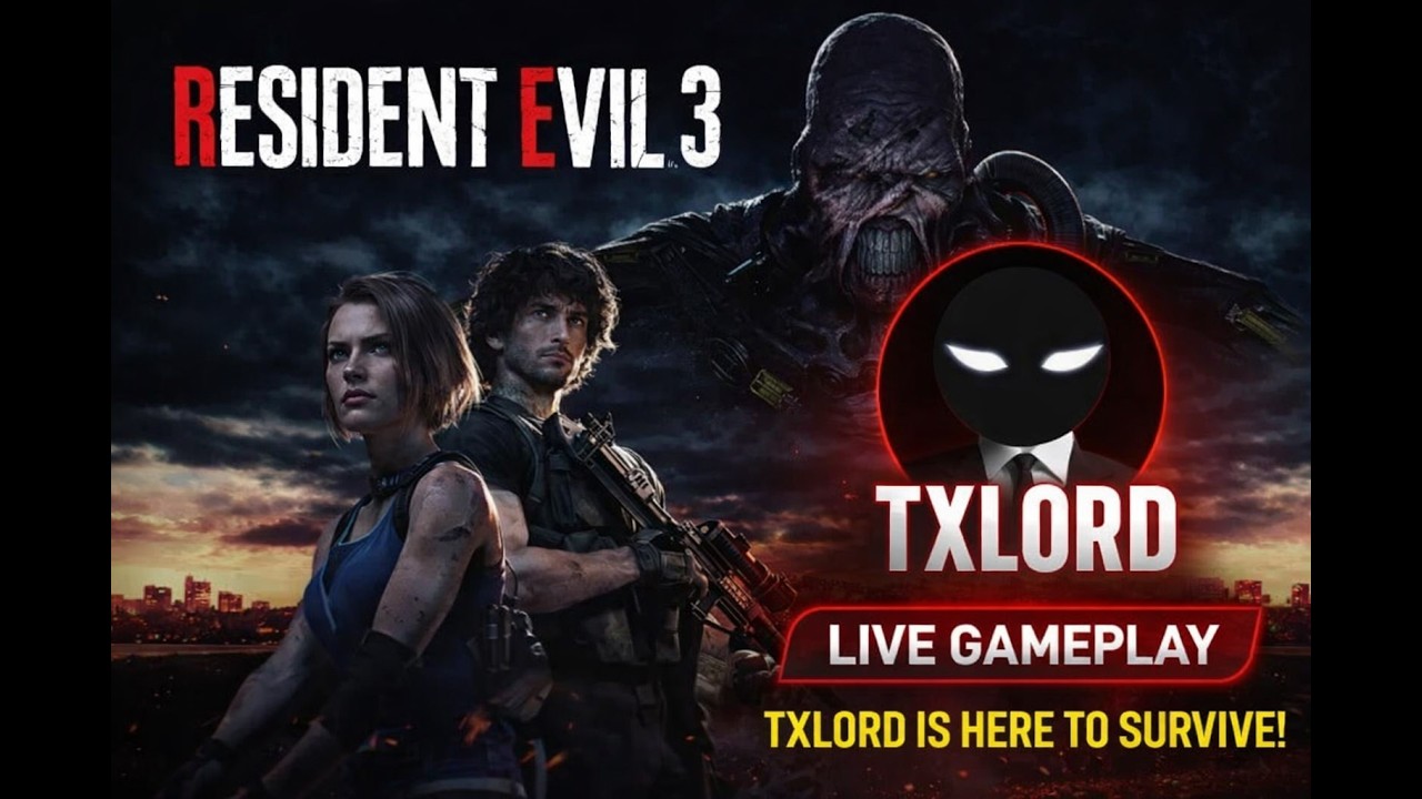 RESIDENT EVIL 3 LIVE 🔴 | First Time Playing | TXLORD