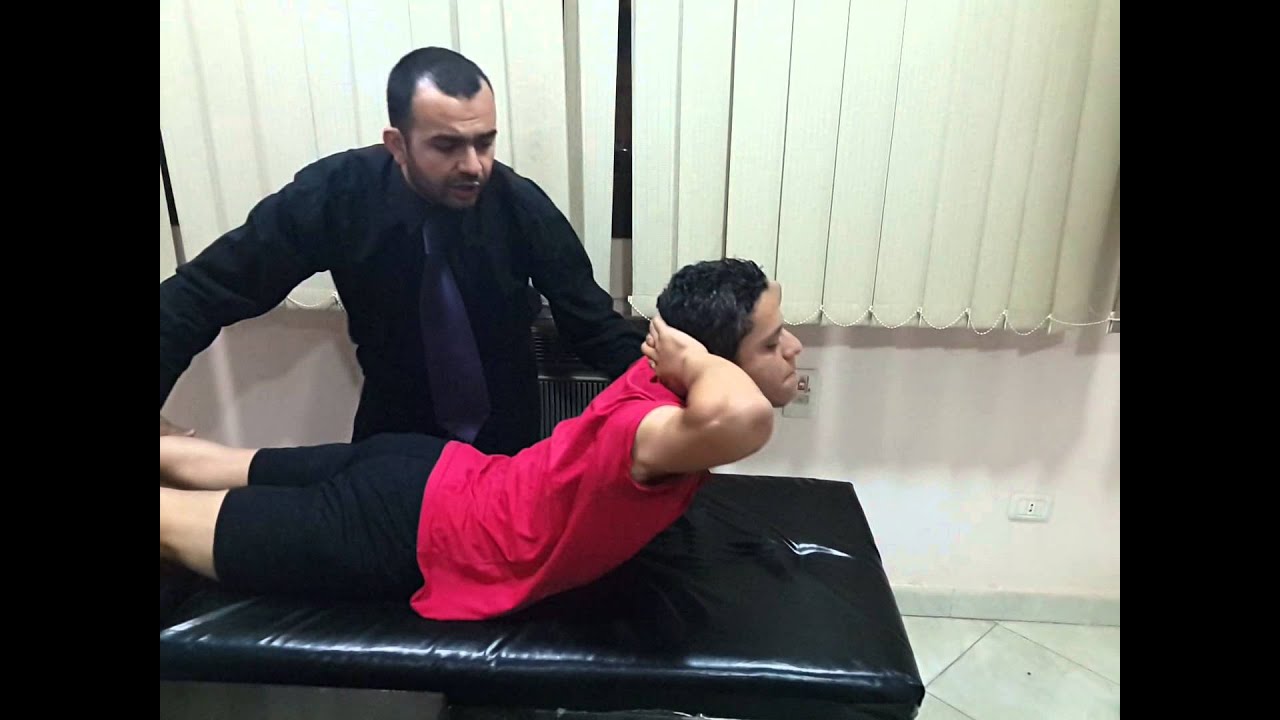 Trunk muscle test (lumbar and thorathic )