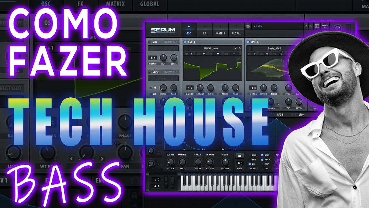 Como Fazer BASS de Tech House  no Serum