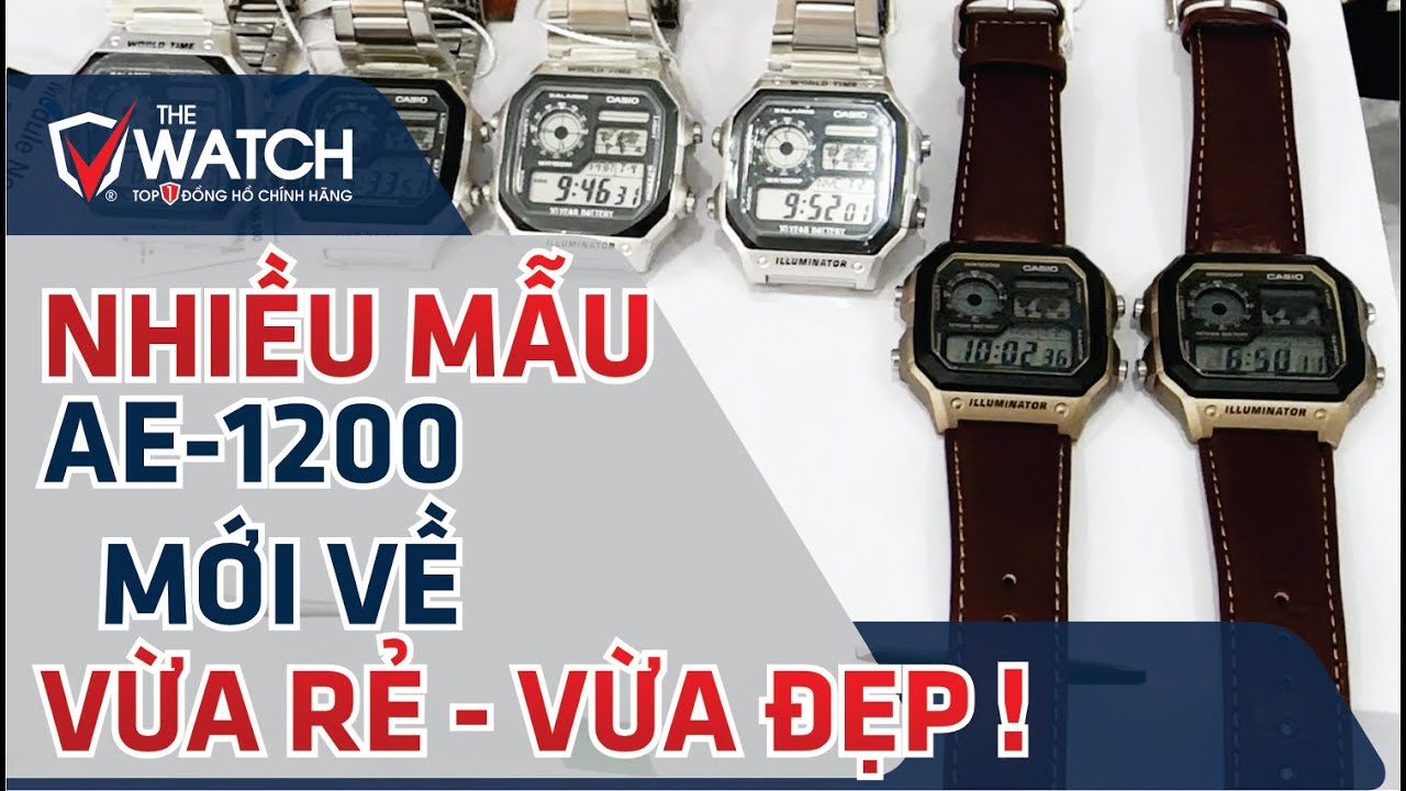 Nhiều Mẫu Đồng Hồ Casio AE-1200 Dây Thép Và Dây Da Mới Về | Rẻ Mà Siêu Đẹp ! #shorts