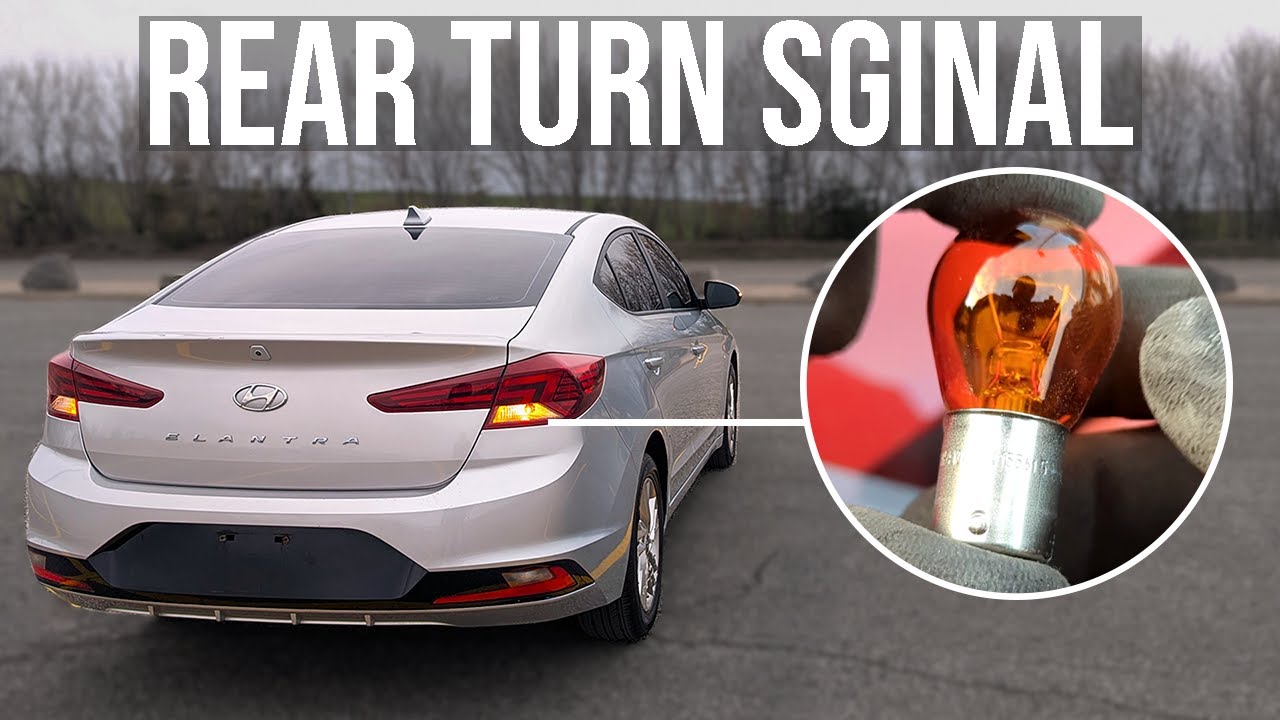 Как заменить лампу заднего указателя поворота - Hyundai Elantra (2019-2020)