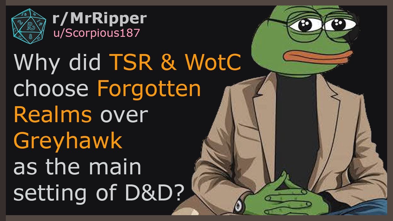 Why did TSR and WotC choose Forgotten Realms over Greyhawk as the main setting of D&D?  #dnd