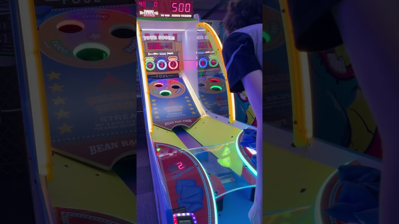 Bean Bag Toss Jackpot #arcade #clawmachine #shorts