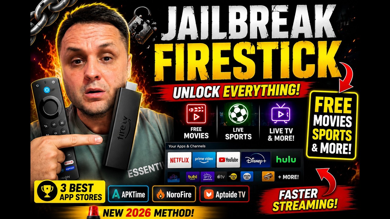 🚨 NEW Firestick JAILBREAK 2026 🔥 INSANE Wizard Unlocks FREE Sports, Movies + MORE