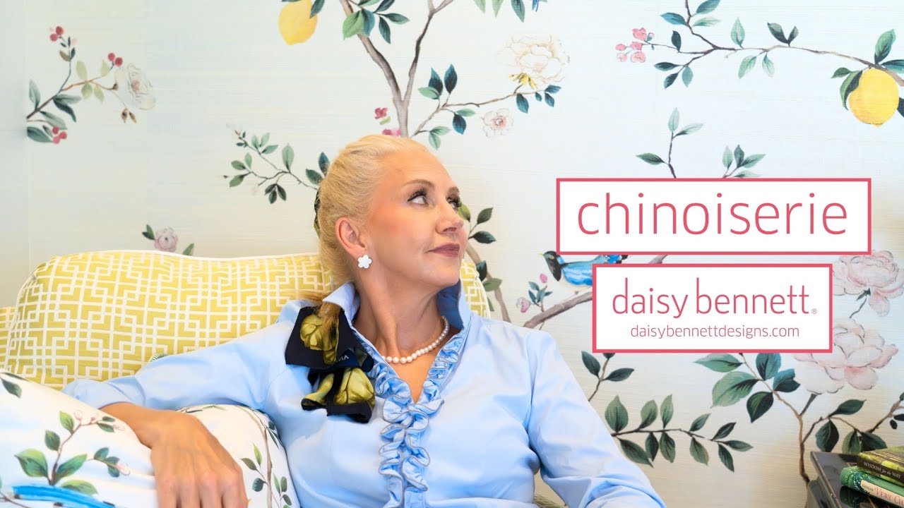 The motifs that inspired me to create the Chinoiserie Blossom Mural
