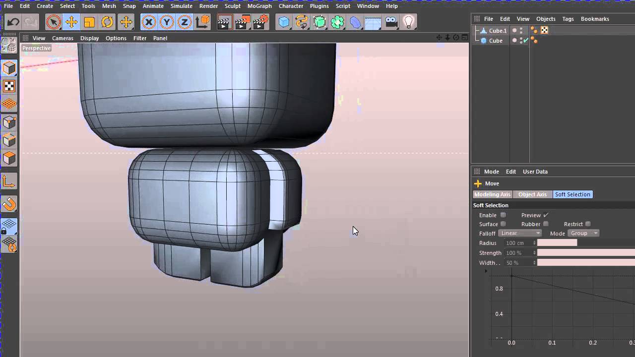 Modeling for beginners in Cinema 4D - Cartoon