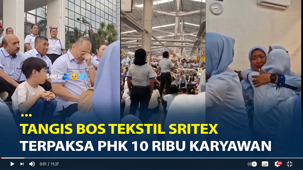 Tangis Bos Tekstil Sritex Terpaksa PHK 10 Ribu Karyawan Setelah 58 Tahun Beroprasi