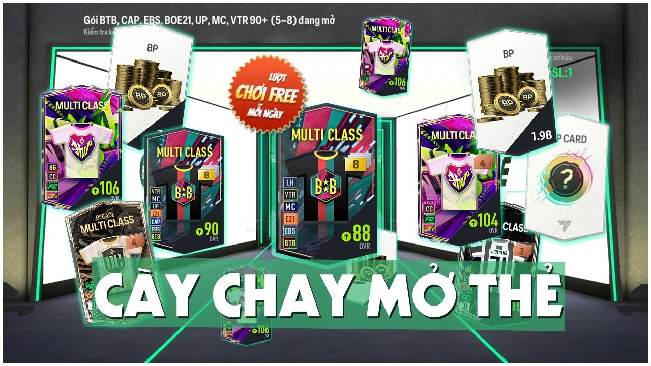 CÀY CHAY mở thẻ sự kiện FREE của FC ONLINE trong 30 NGÀY (tháng 11/23)