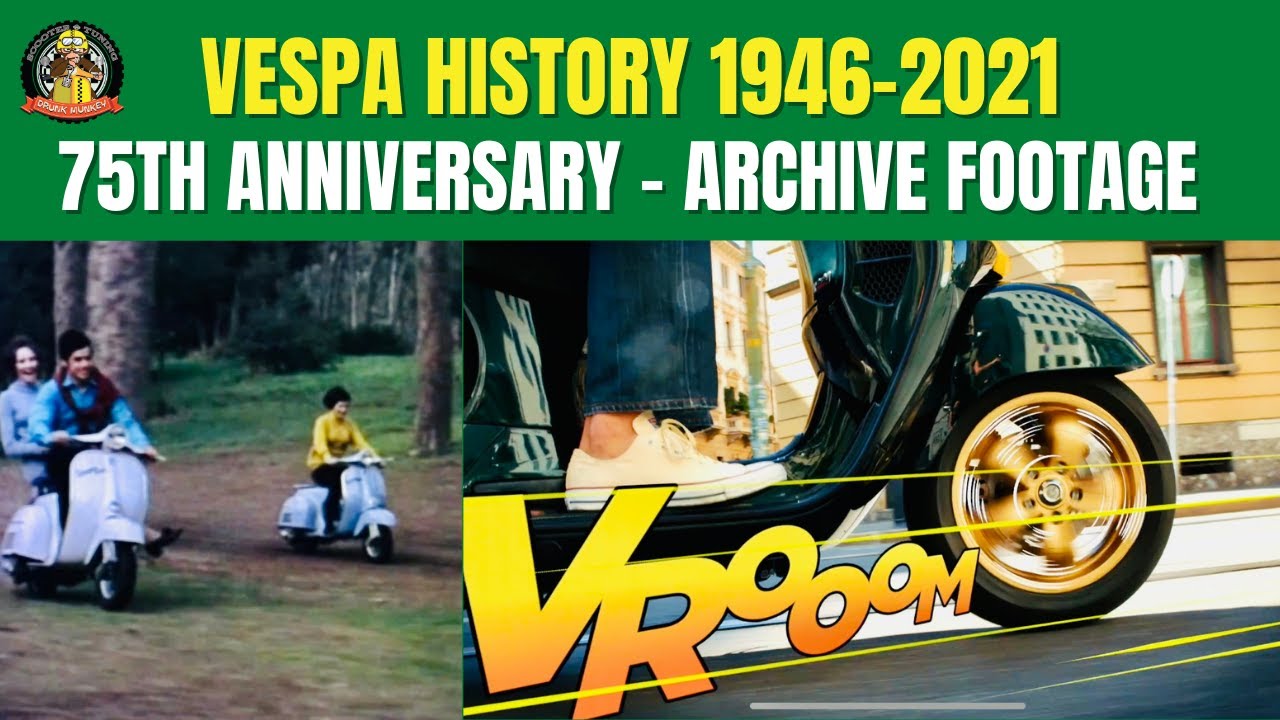 Vespa History 1946-2021 - 75th Anniversary Archive Footage