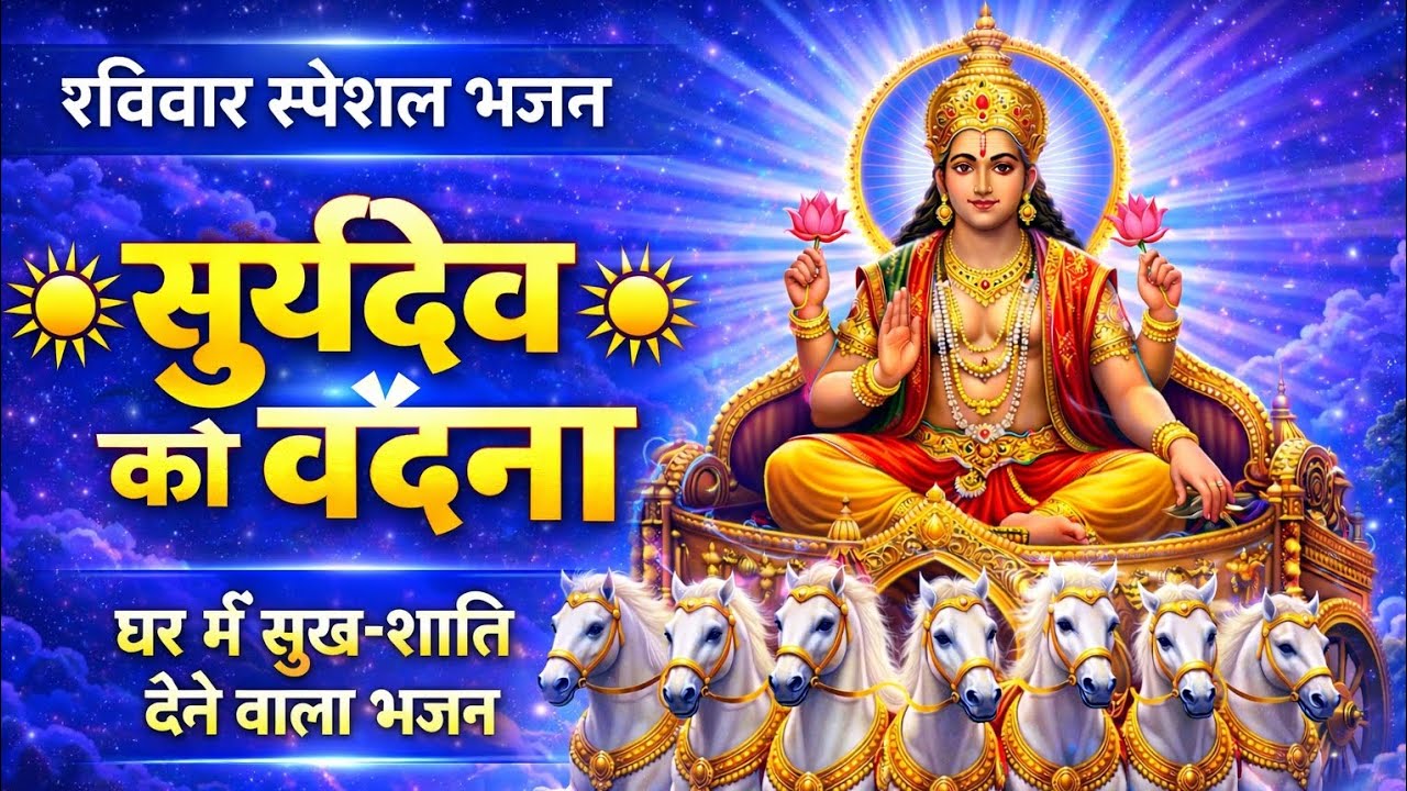 सूर्यदेव की वंदना | Ravivar Special Surya Dev Bhajan | Morning Energy Bhajan | Sunday Special