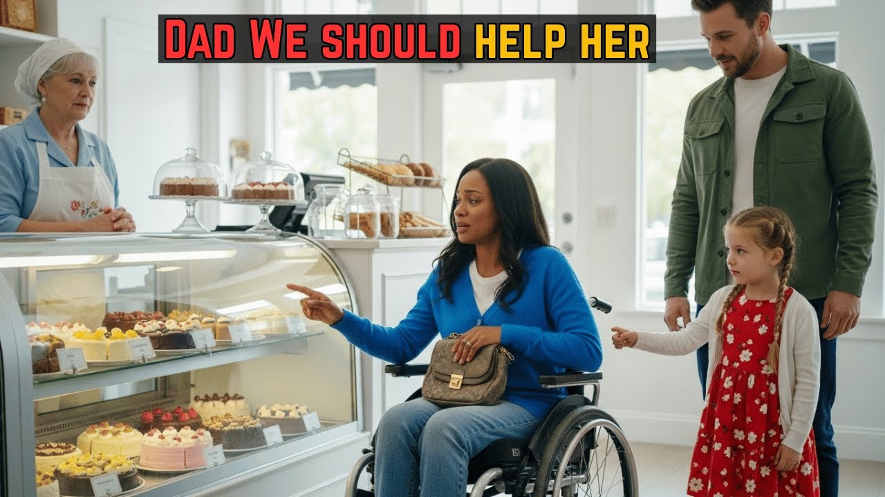 Poor Paralyzed Girl only had $4 for her Birthday Cake — Until a Single Dad walked over and…