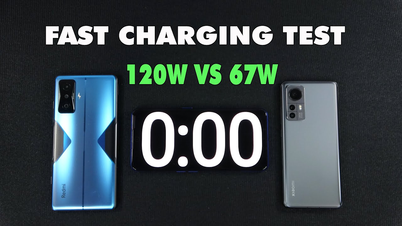 Xiaomi Redmi K50 Gaming vs Xiaomi 12s | Charging Test | 120W vs 67W