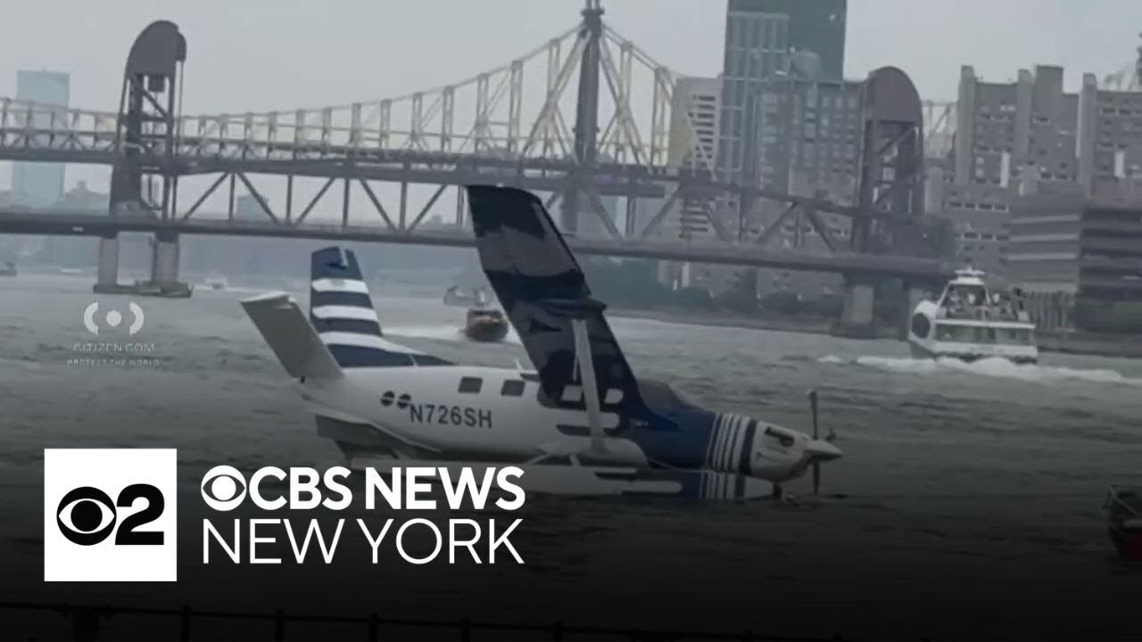 2 injured when seaplane makes hard landing in East River