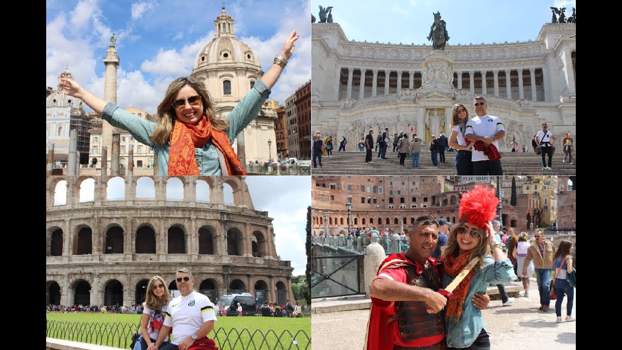 Vlog #1 Roma - Monumento Vittorio Emanuele II, Coliseu, Piazza Navona e Fontana di trevi