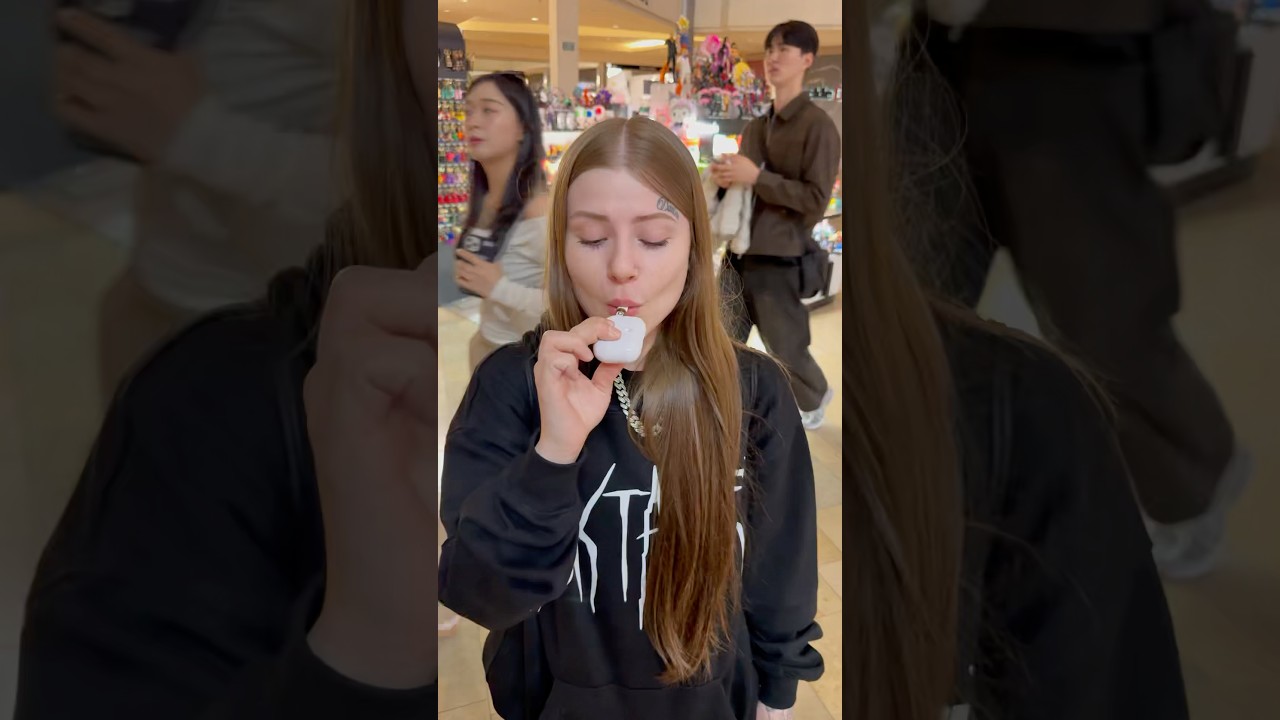 AirPod Blinker At The Mall!! #shorts
