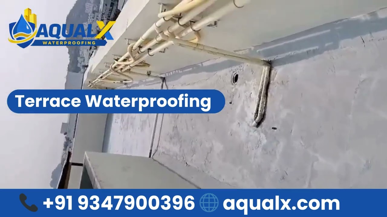 Terrace Waterproofing Step by Step Process | Crack Filling & Coating Work