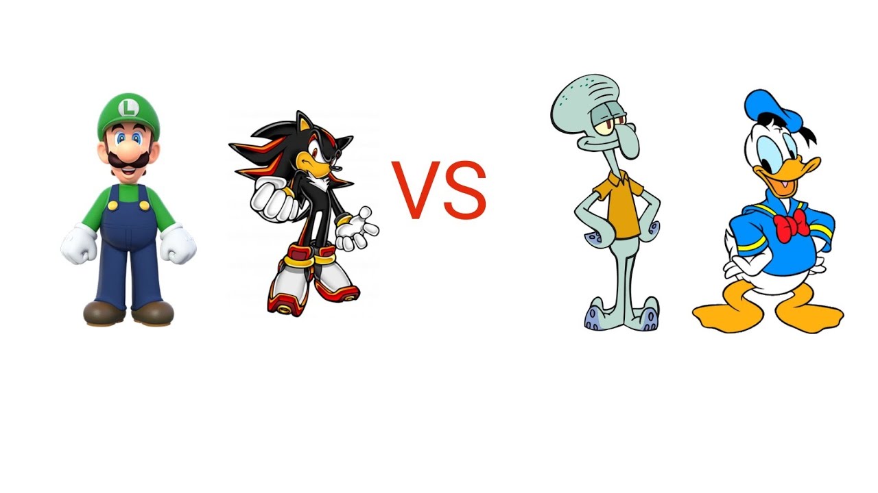 mugen shadow/luigi vs squidward/Donald duck