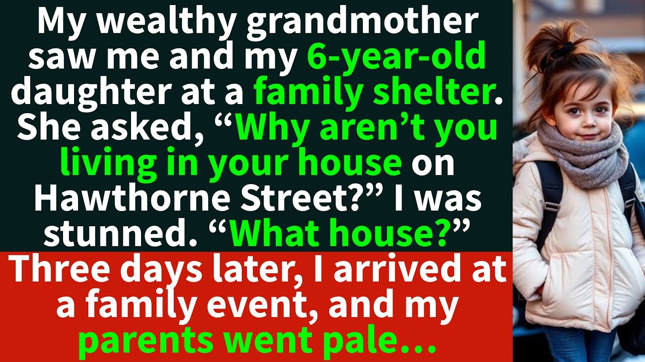 My 6-year-old and me were at a SHELTER when a black sedan arrived…