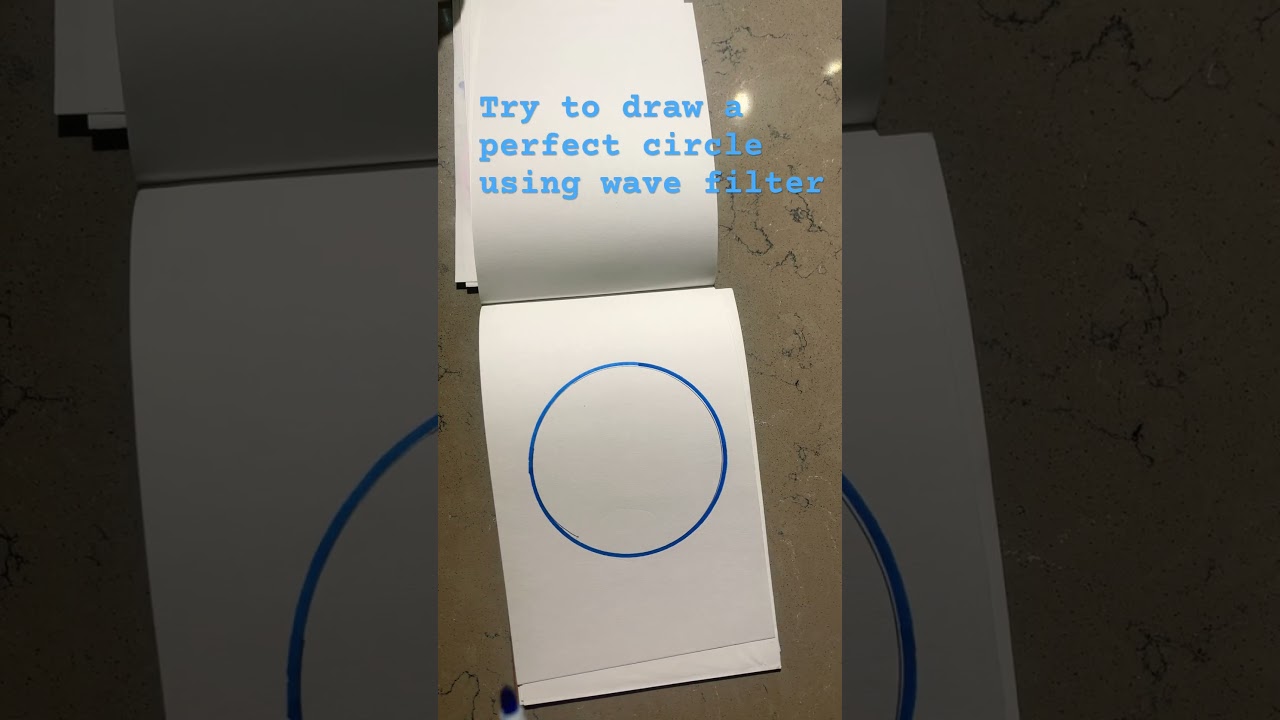 Drawing perfect circle using wave filter