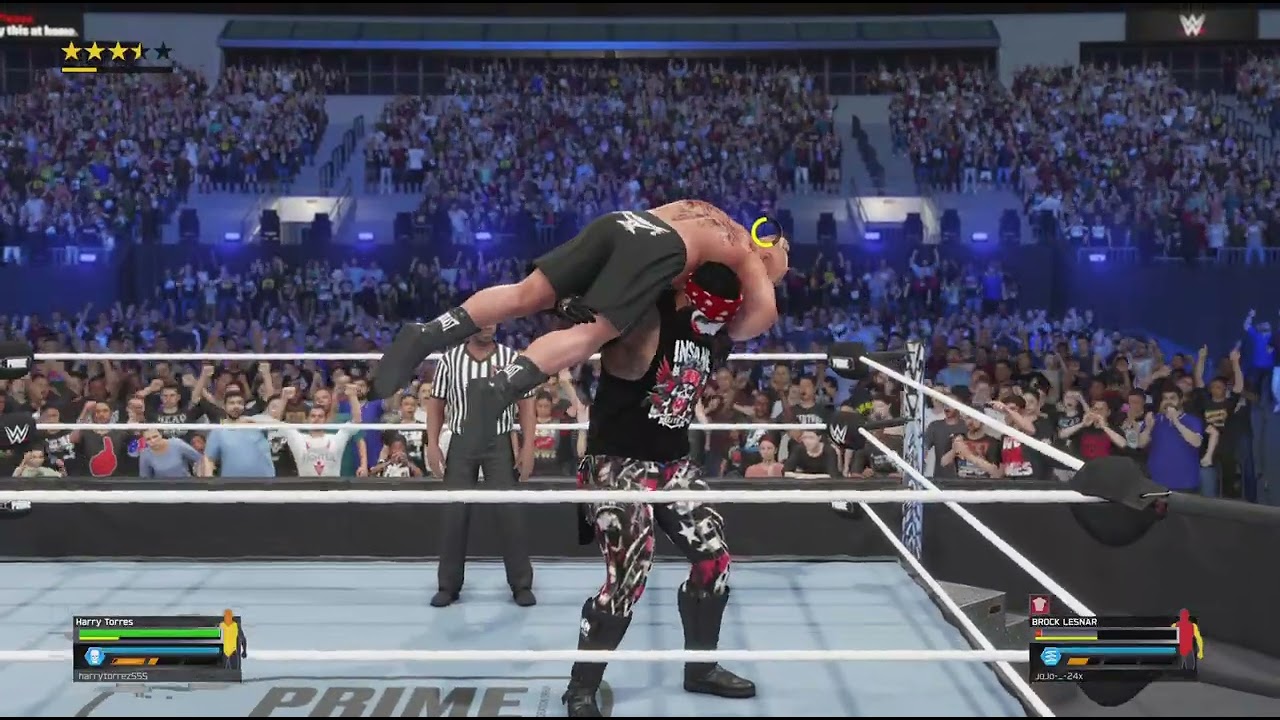 WWE 2K25 The Bigman Harry Torres vs Brock Lesnar