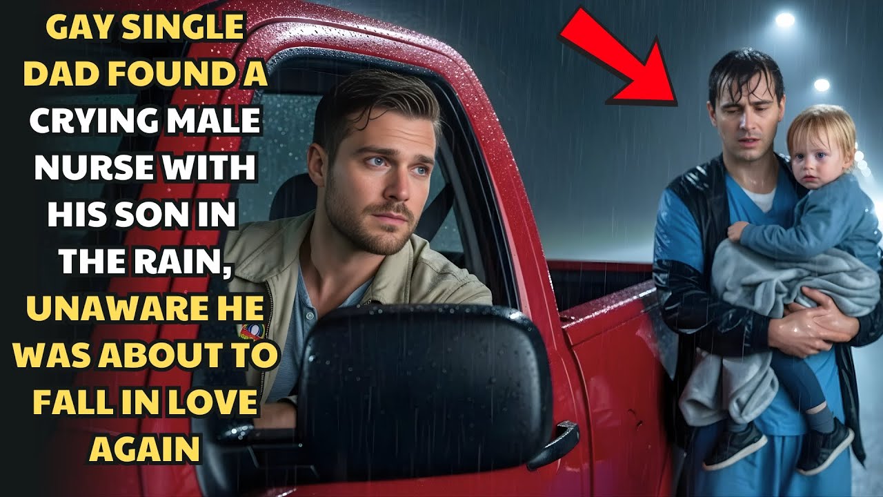 GAY SINGLE DAD FOUND A CRYING MALE NURSE WITH HIS SON IN THE RAIN — UNAWARE HE WAS ABOUT TO FALL IN