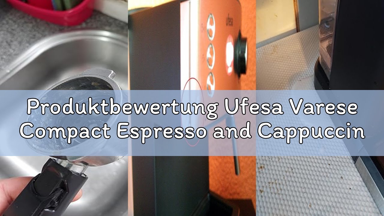 Produktbewertung Ufesa Varese Compact Espresso and Cappuccino Coffee Machine, 1050 W, Swivel Steam O