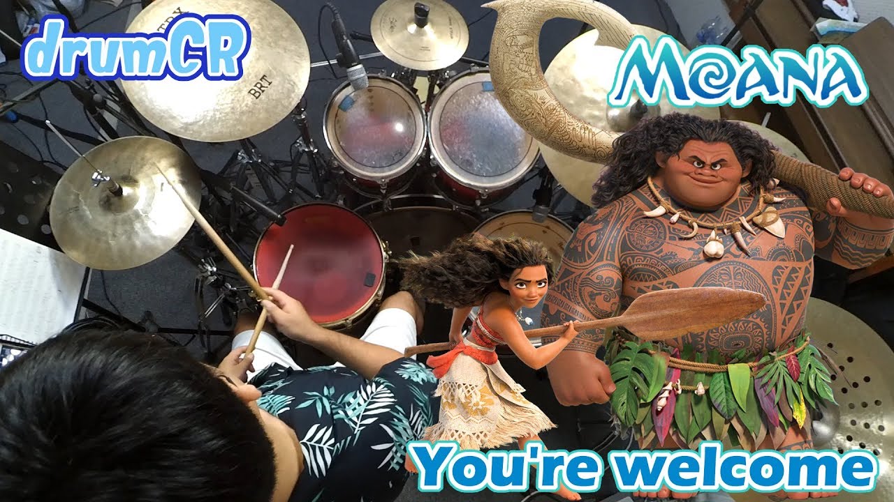 [Disney's Moana OST] You're Welcome Drum Cover!
