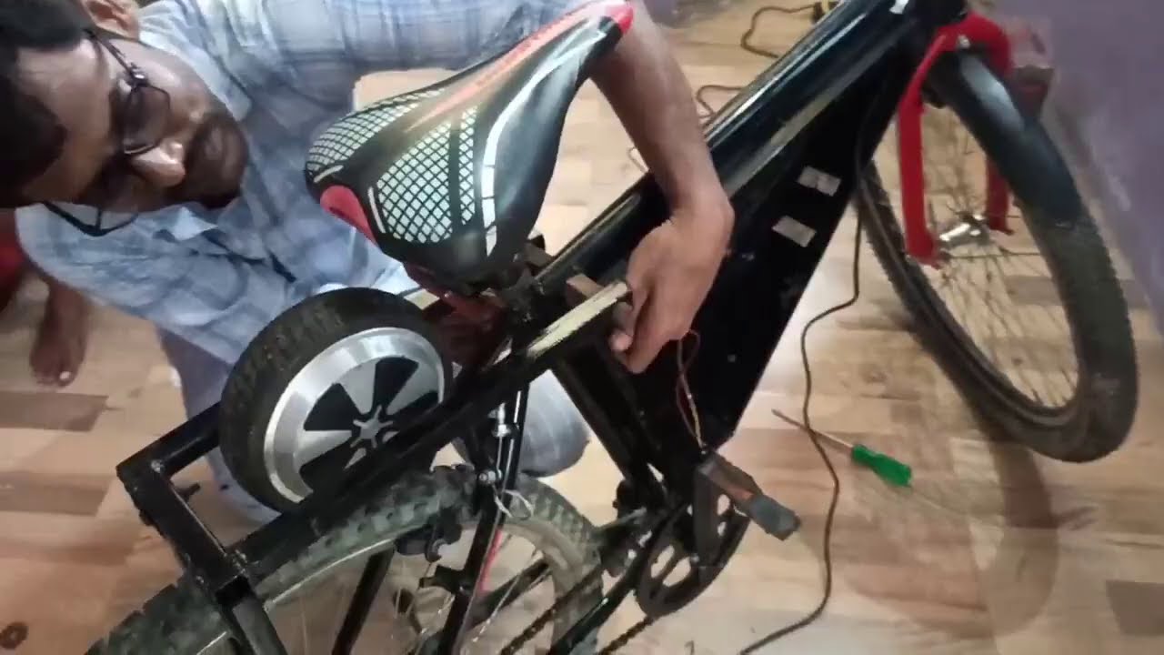 Home made Smart E-cycle | Made with Hoverboard motor