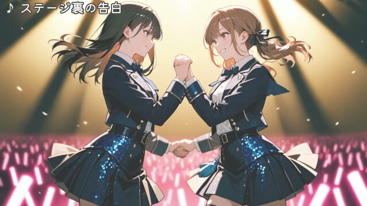 【学園アイドル百合】ステージ裏の告白｜本当の想いはスポットライトの外で【オリジナル曲】