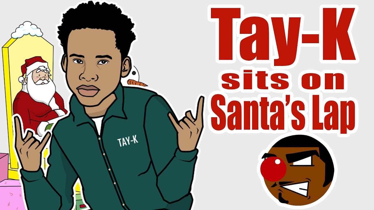 Tay-K Sits on Santa's Lap