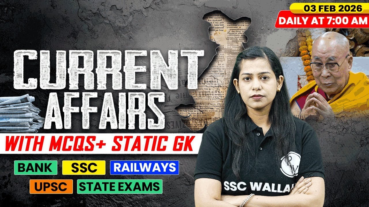 Current Affairs Today | 03 Feb Current Affairs 2026 | Current Affairs for SSC | By Krati Mam