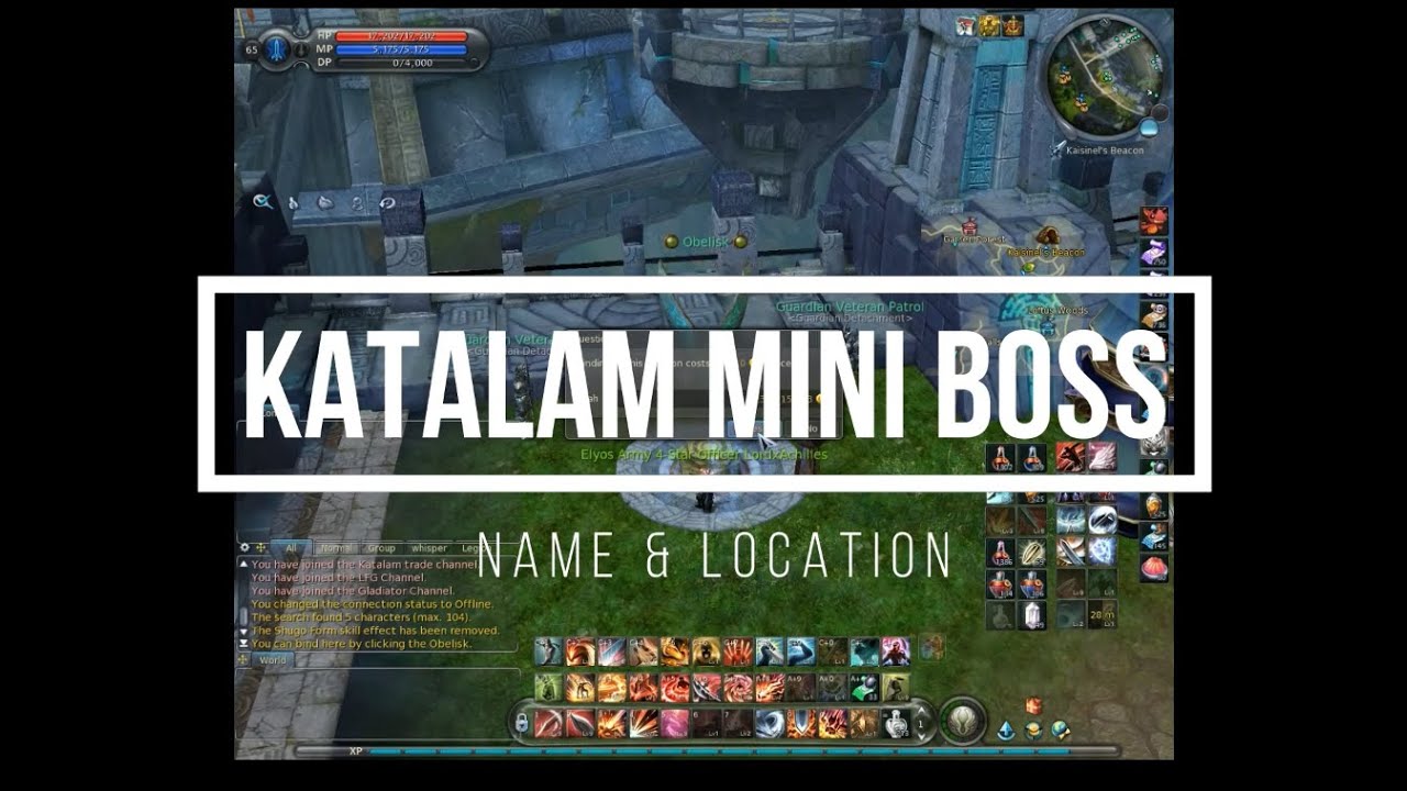 Aion 4.6 Katalam mini boss names and locations