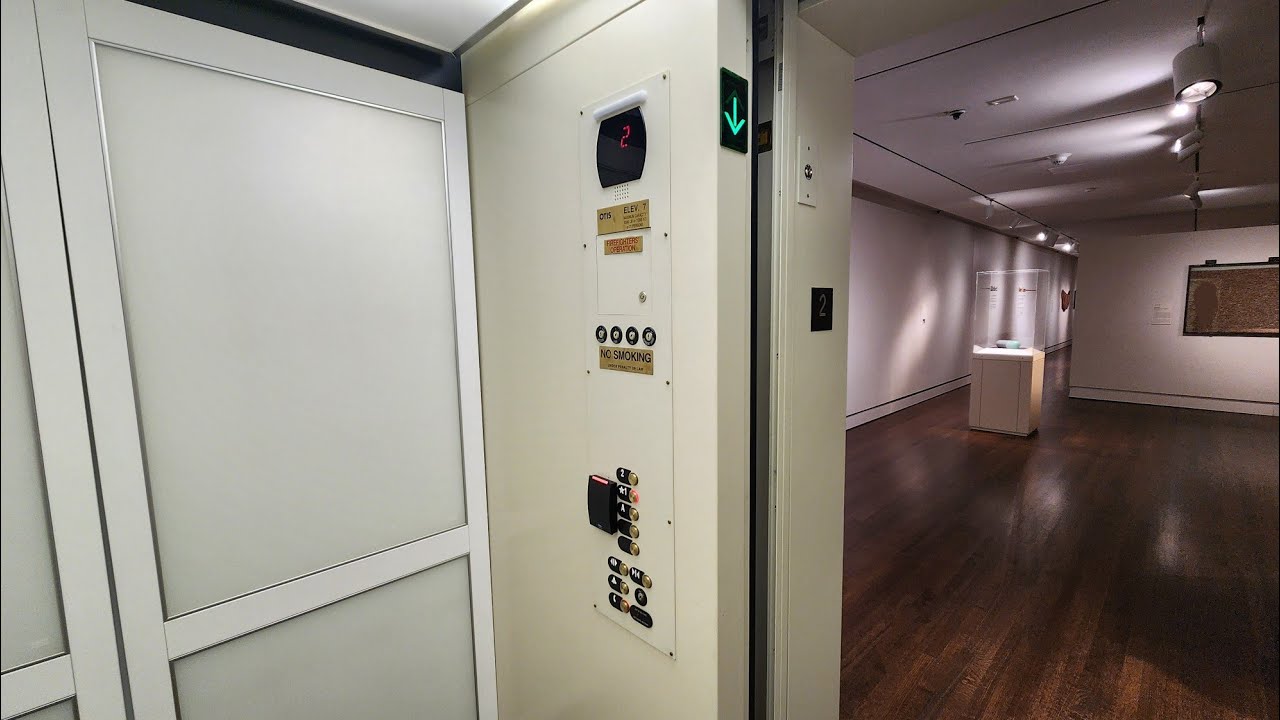 White Otis Hydraulic Elevator @ Toledo Museum of Art, Toledo, OH