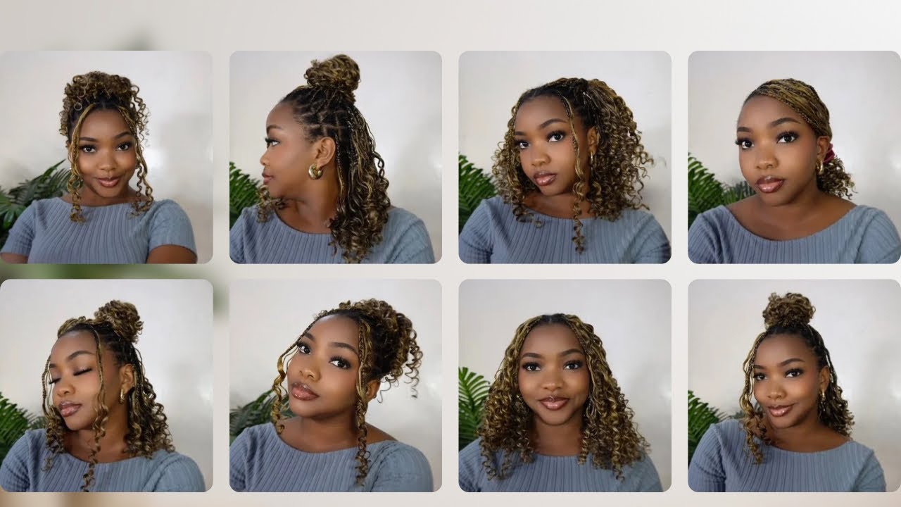 EASY Knotless Short BOHO Braids Styling Ideas