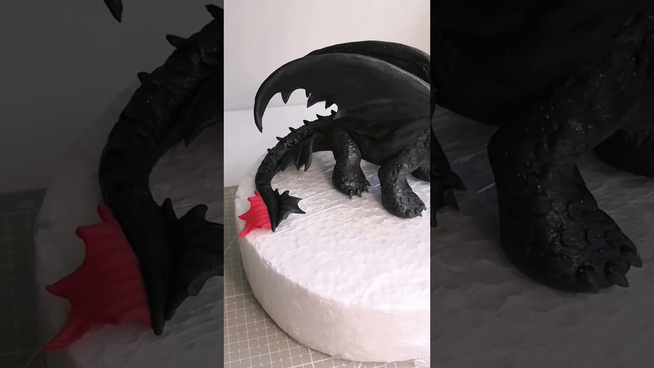fondant tutorial decorating cake train your dragon