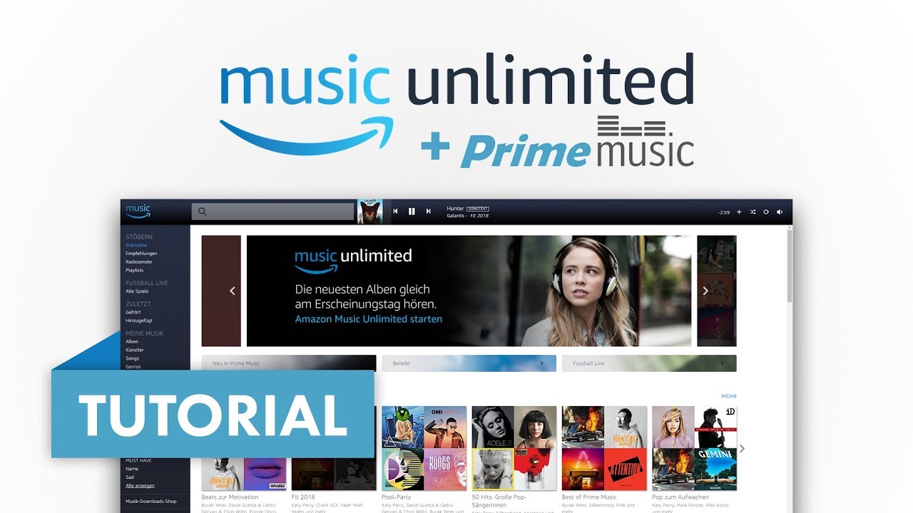 Das gro&szlig;e Amazon (Prime) Music Unlimited Tutorial (Vergleich) Amazon Tutorial Serie #03