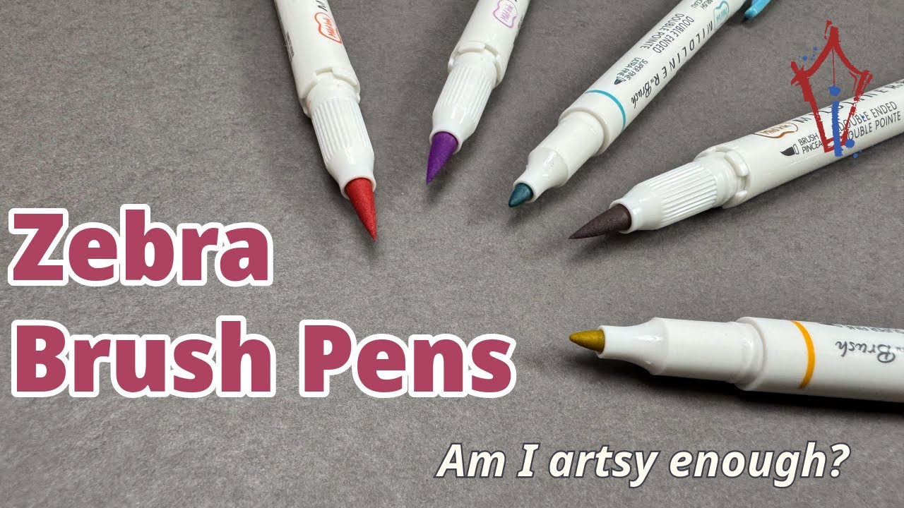 The Zebra Brush Pens: Artsy!