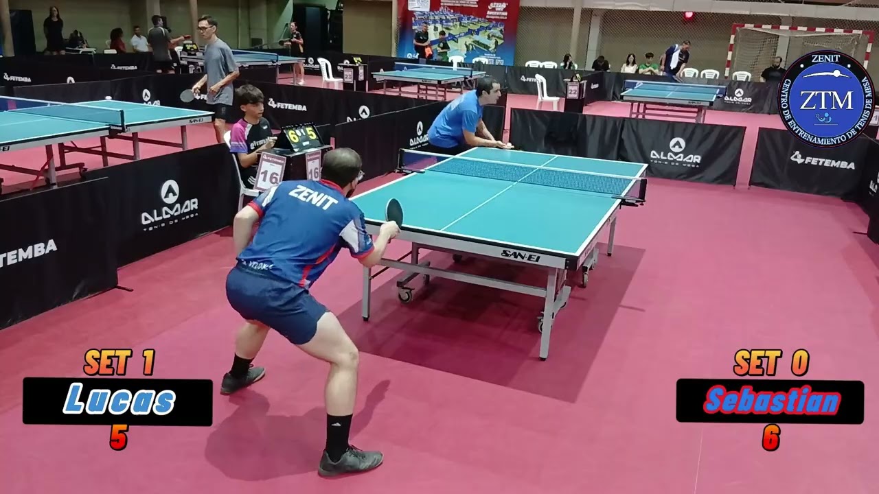 Tenis de mesa. TMT Pro Tour Alejandro Gomez. Febrero 2026. 6ta. División