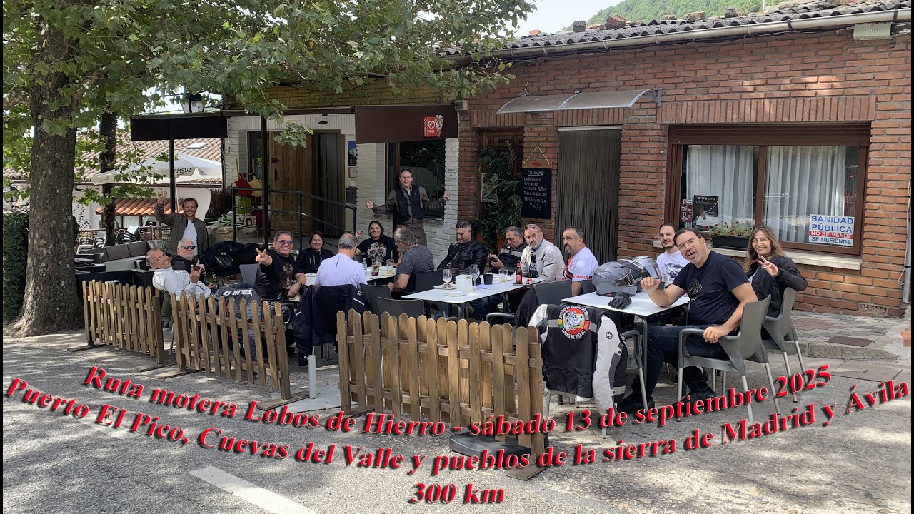 Ruta motera Lobos de Hierro s&aacute;bado 13 de septiembre 2025