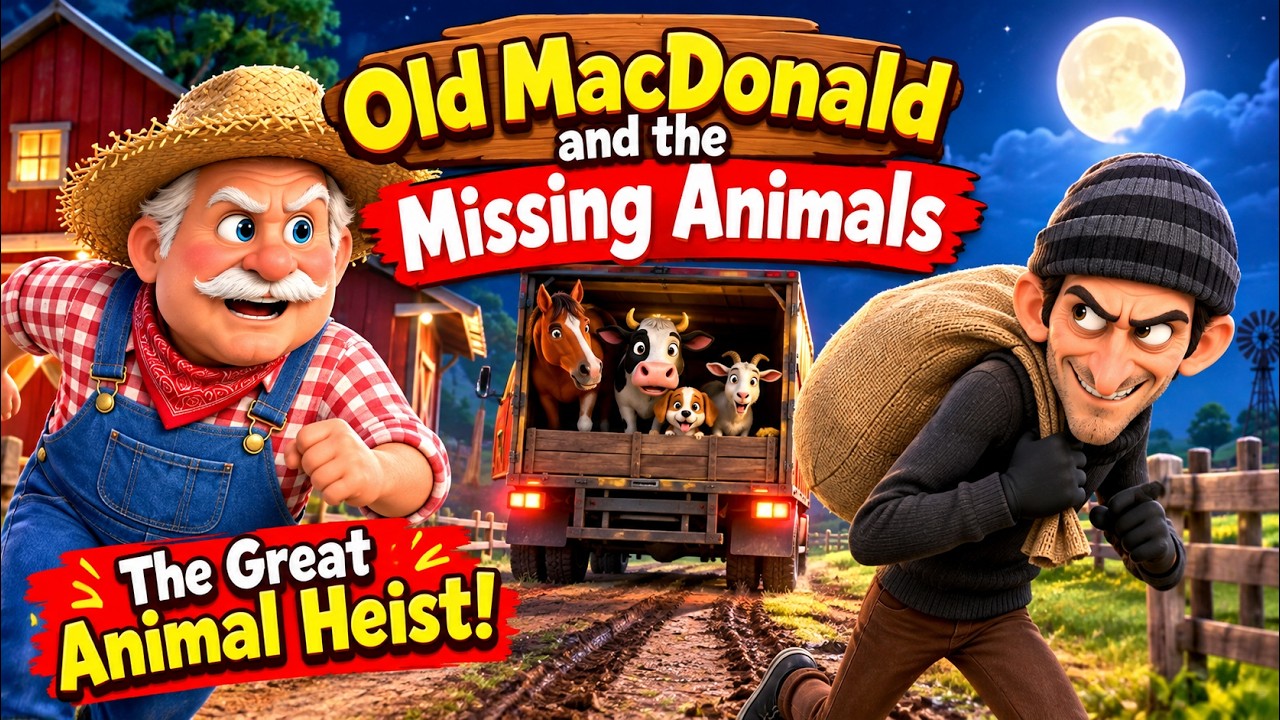The Thief Stole Old MacDonald's Animals! 🚨🐄🐎 | Police Catch the Thief