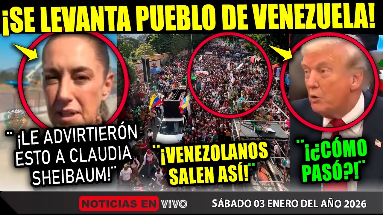 VENEZUELA SE LEVANTA! TRUMP NO LO ESPERABA ¡ADVIERTEN ESTO A CLAUDIA SHEIBAUM! MÉXICO SE PREPARA