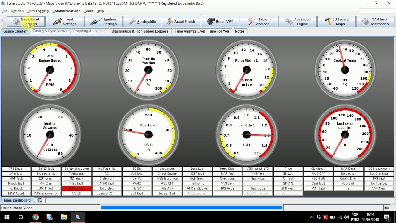 Tutoriais | Como mexer no Tuner Studio da MS3 - Video#01