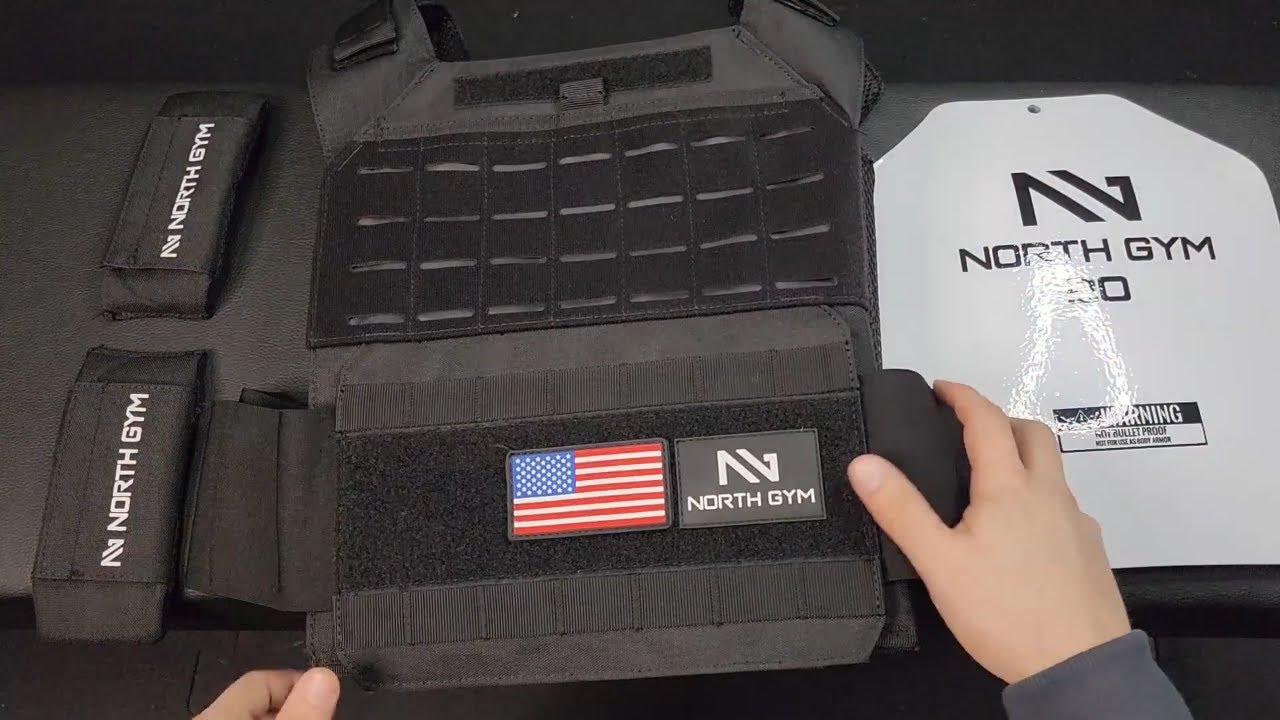 North Gym Adjustable Weighted Vest 14lbs-40lbs Weight Strength Training Vest Tactical Plates Review