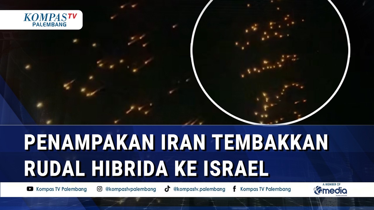 Langit Israel Membara! Serangan Rudal Hibrida Iran Melintas di Tepi Barat