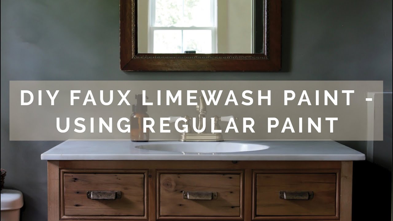 DIY Faux Limewash Paint - Using Regular Paint
