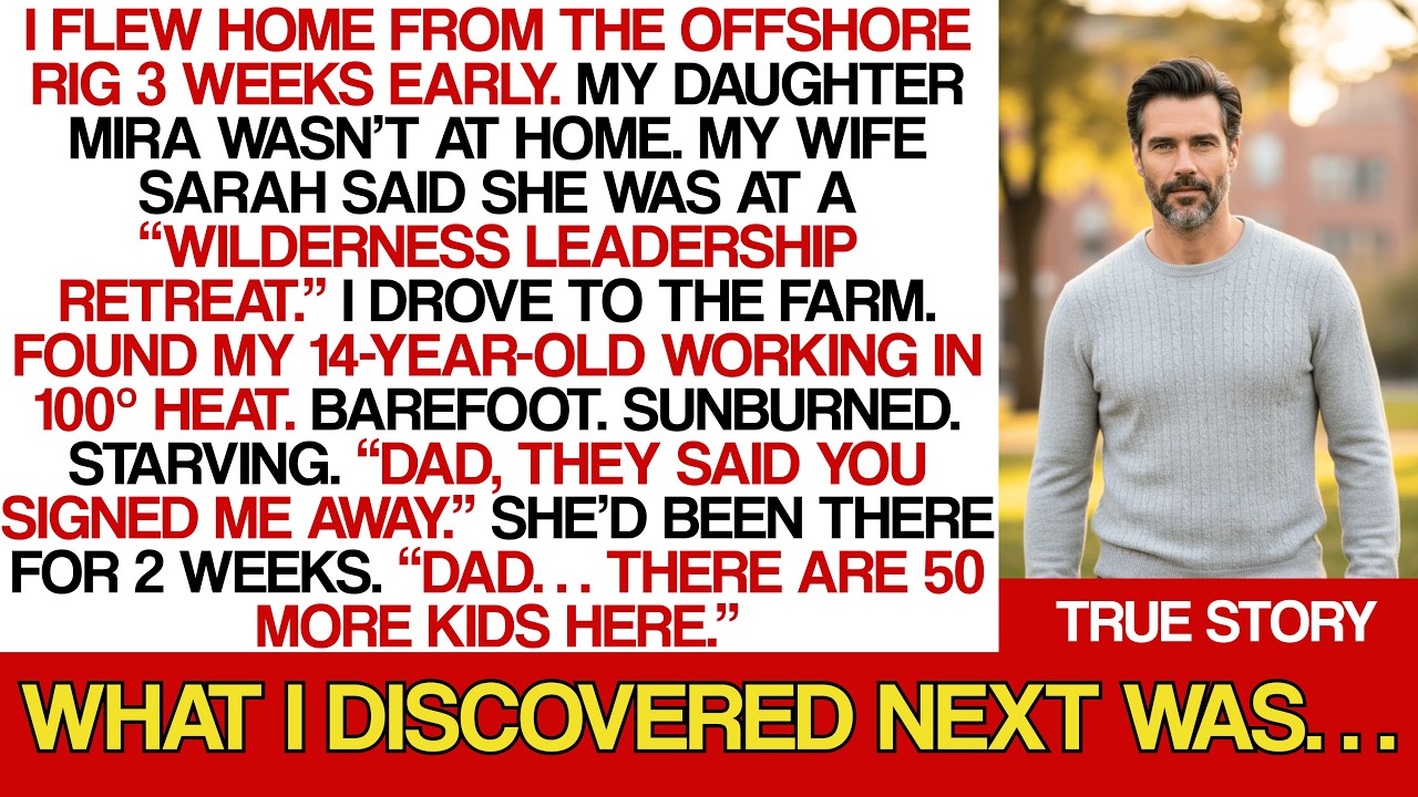 Flew Home Early From Offshore Rig. Found My Daughter on a “Leadership Farm.” “Dad, They Said You...