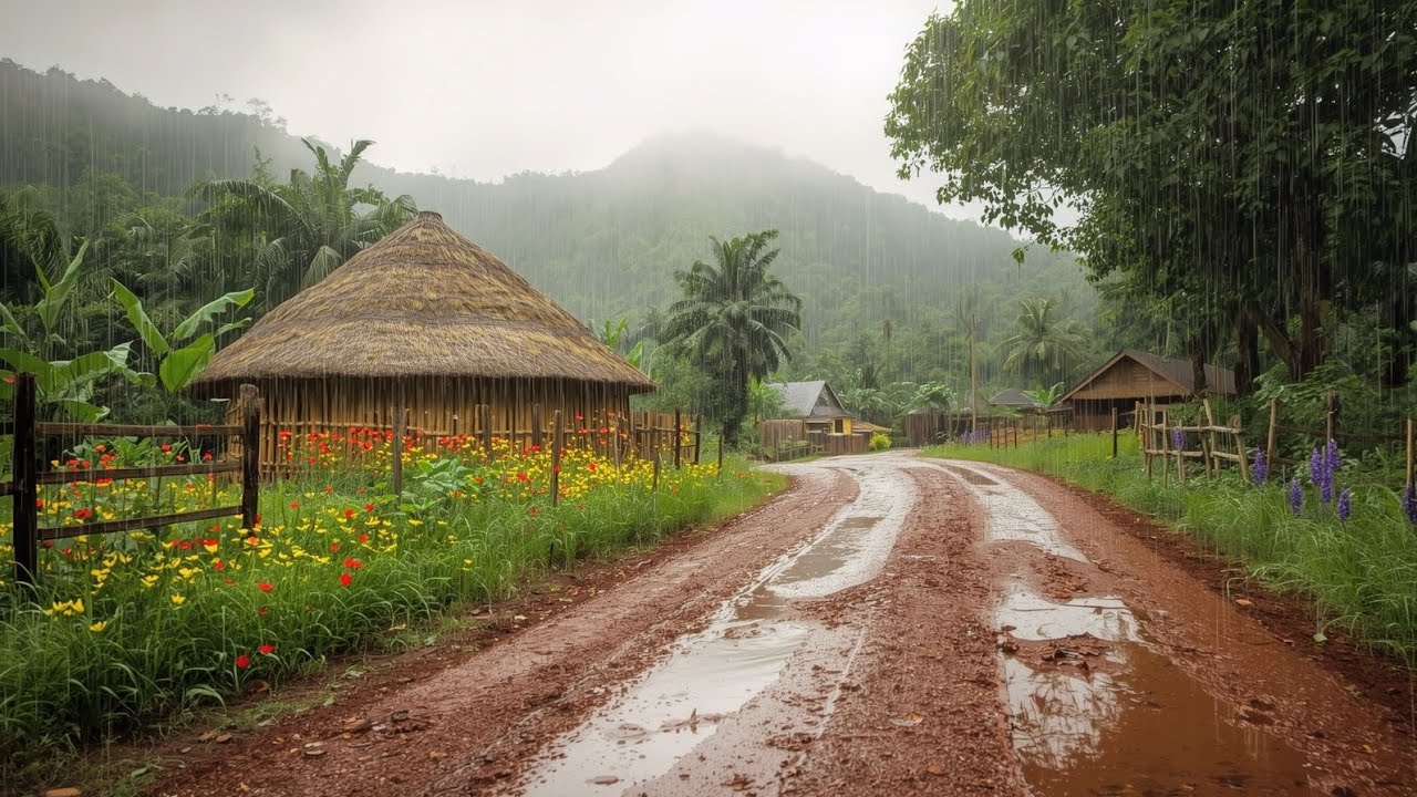 Deep Sleep & Study Aid: 40 Min African Rain Sounds..