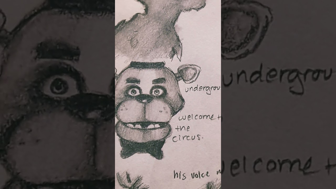 below the surface lyric art 🤡 #art #creative #fnaf #lyrics