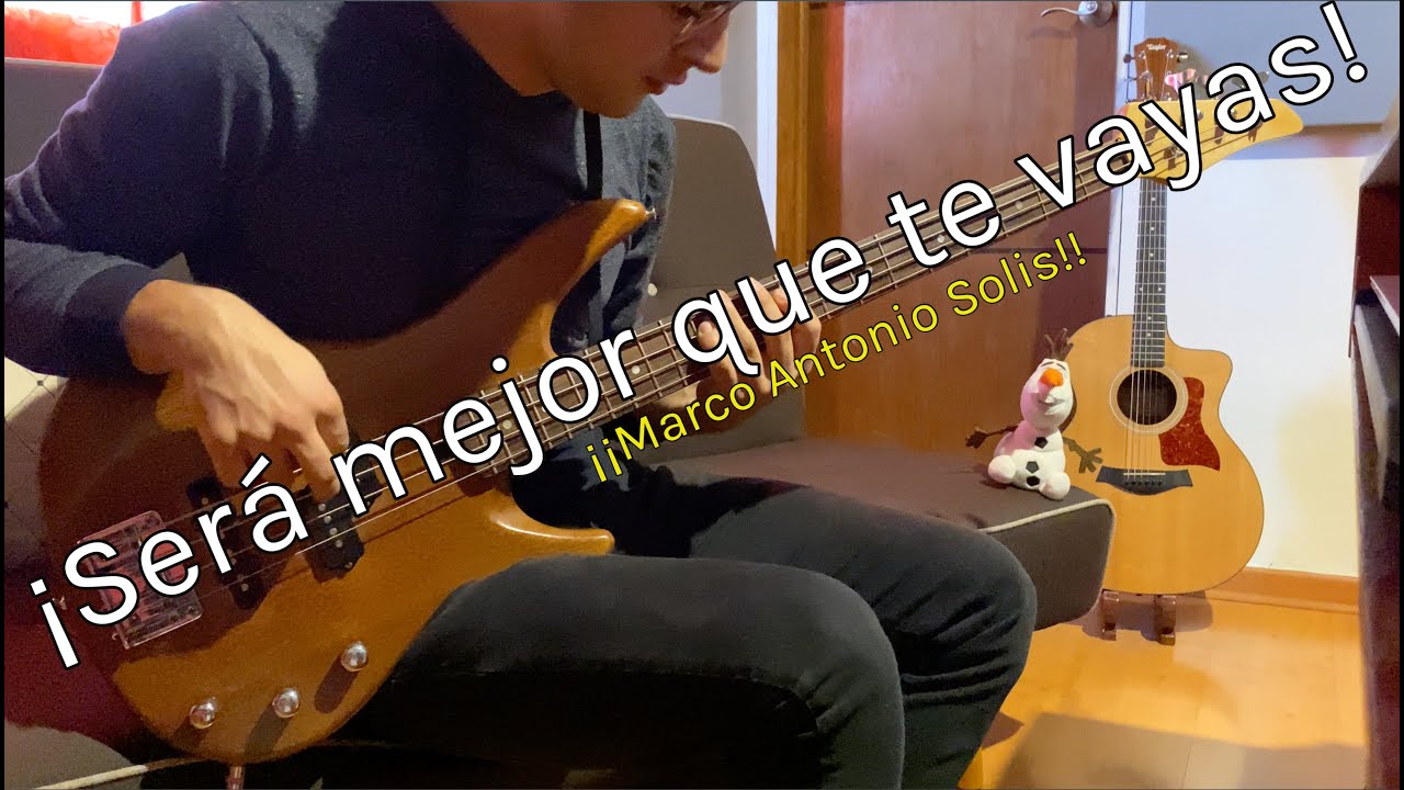 Será mejor que te vayas - Los Bukis (Marco Antonio Solis) (Bass/Bajo Cover)🎧