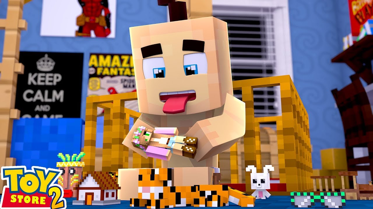 МАЛЫШ СЪЕЛ МАЛЕНЬКУЮ КУКЛУ КЕЛЛИ! | Магазин игрушек Minecraft
